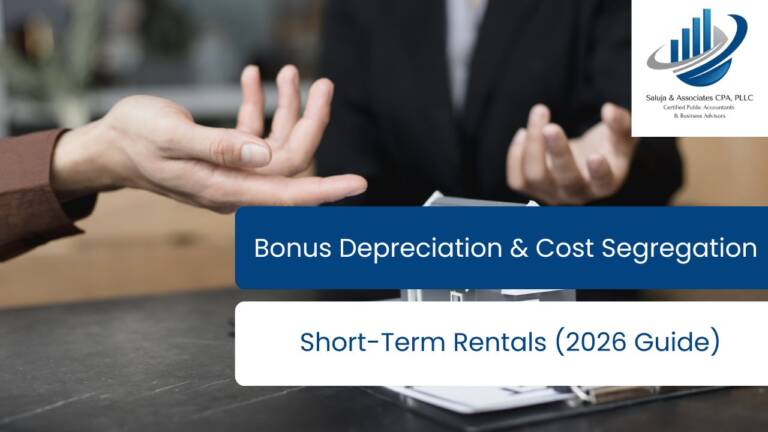 Bonus Depreciation & Cost Segregation for Short-Term Rentals (2026 Guide)